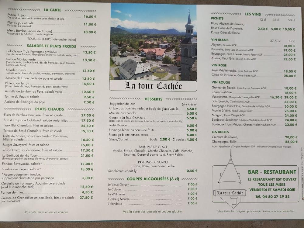 La tour Cachée - Menu Image 2